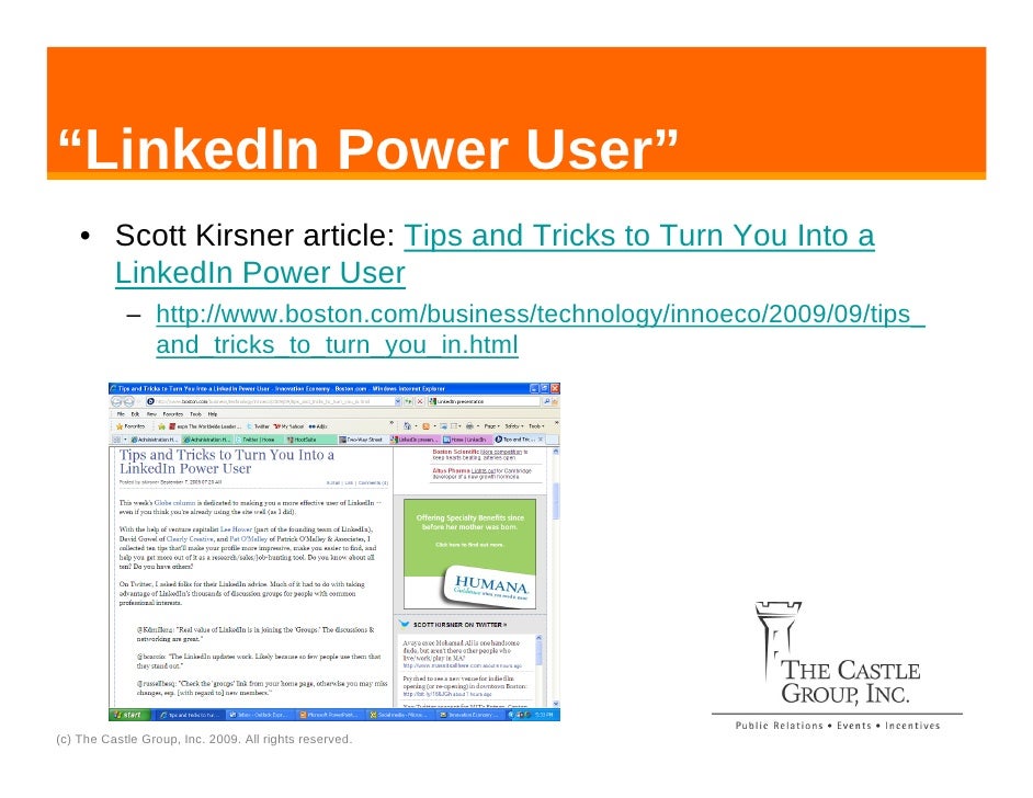 “LinkedIn Power User” • Scott