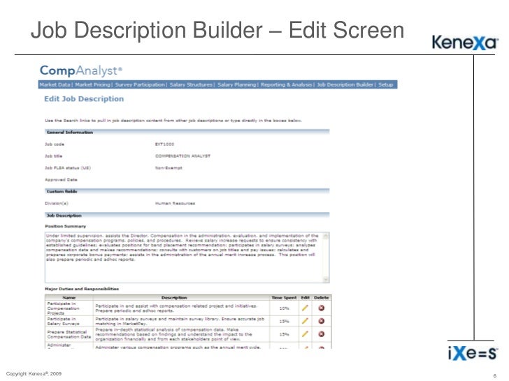 Job Description Builder