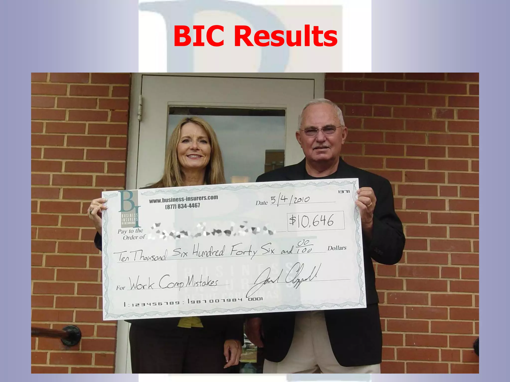 BIC Results