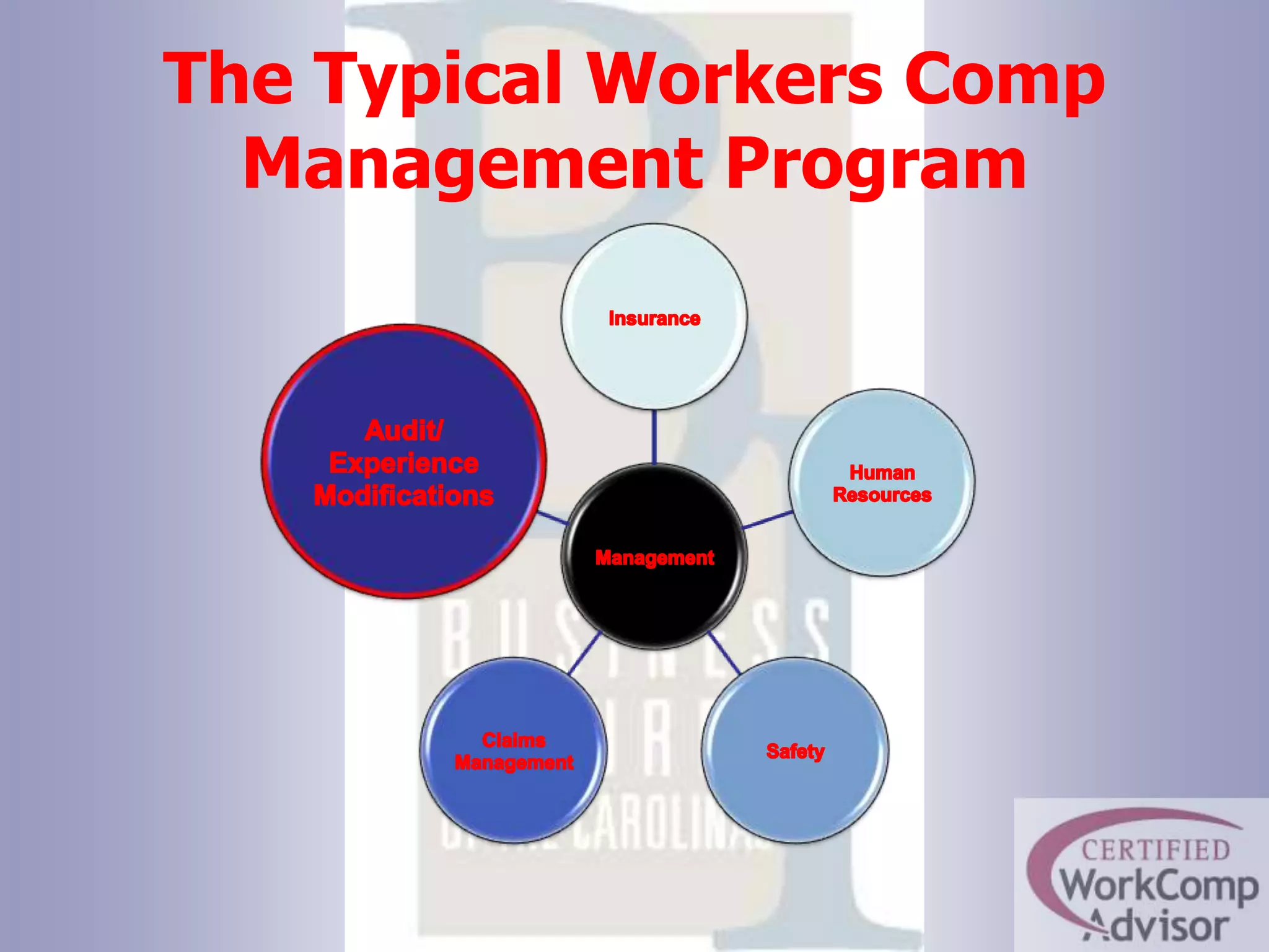 The Typical Workers Comp Management Program