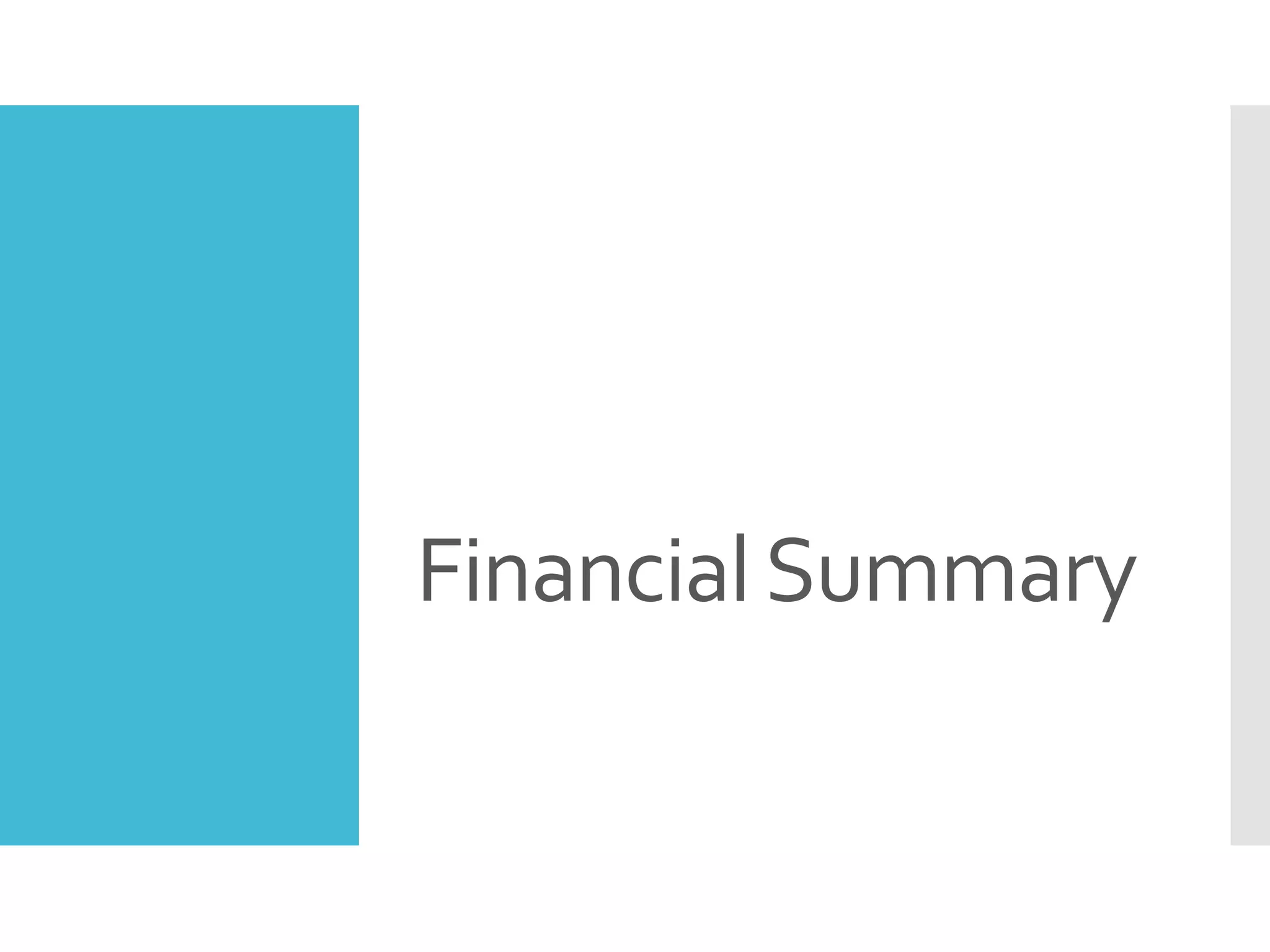 FinancialSummary
 