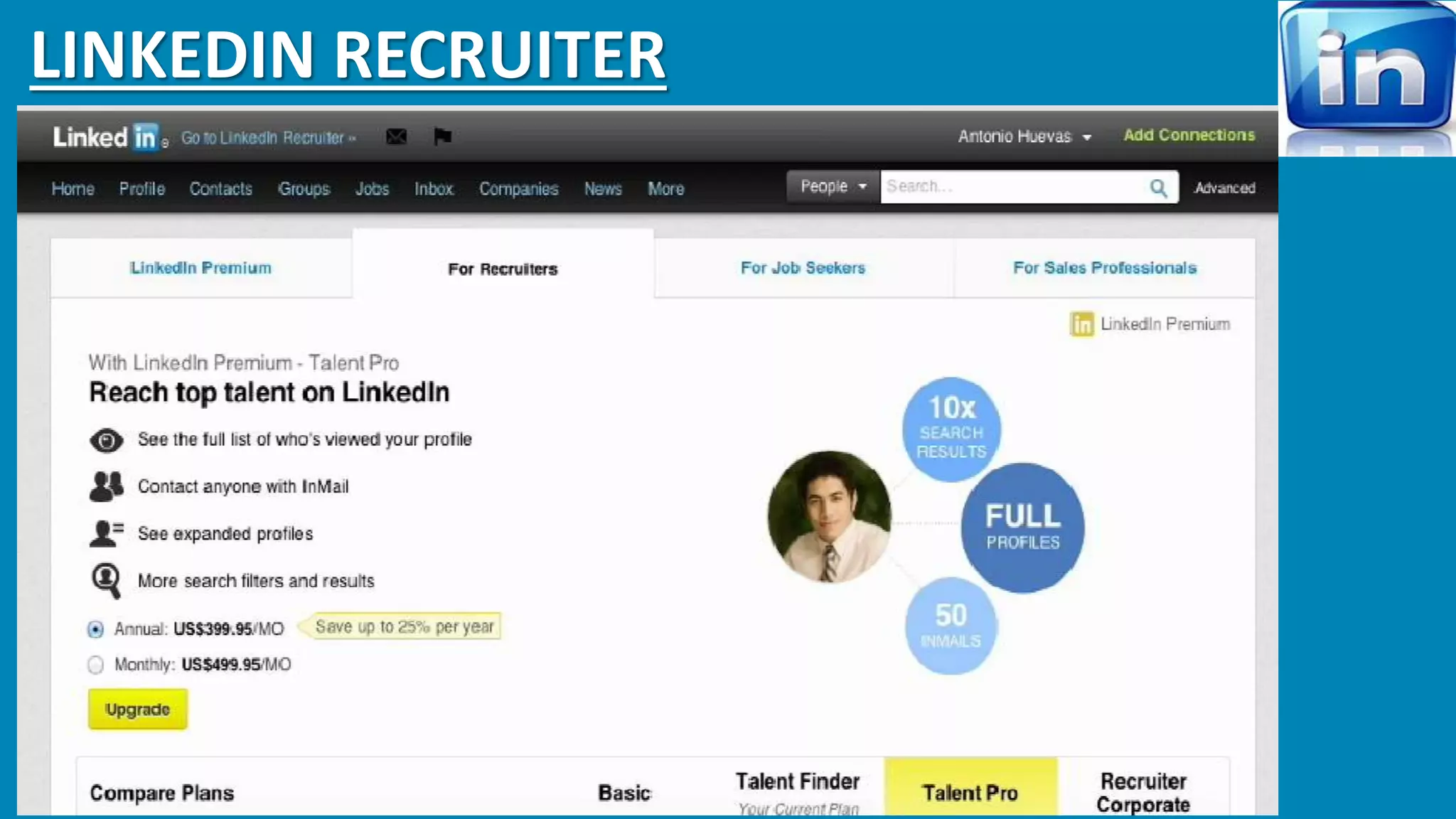 LINKEDIN RECRUITER 
 
