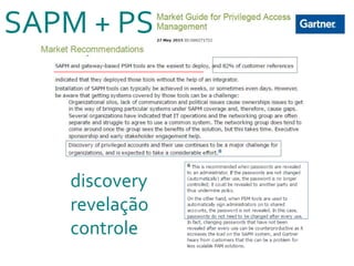 SAPM + PSM
discovery
revelação
controle
 