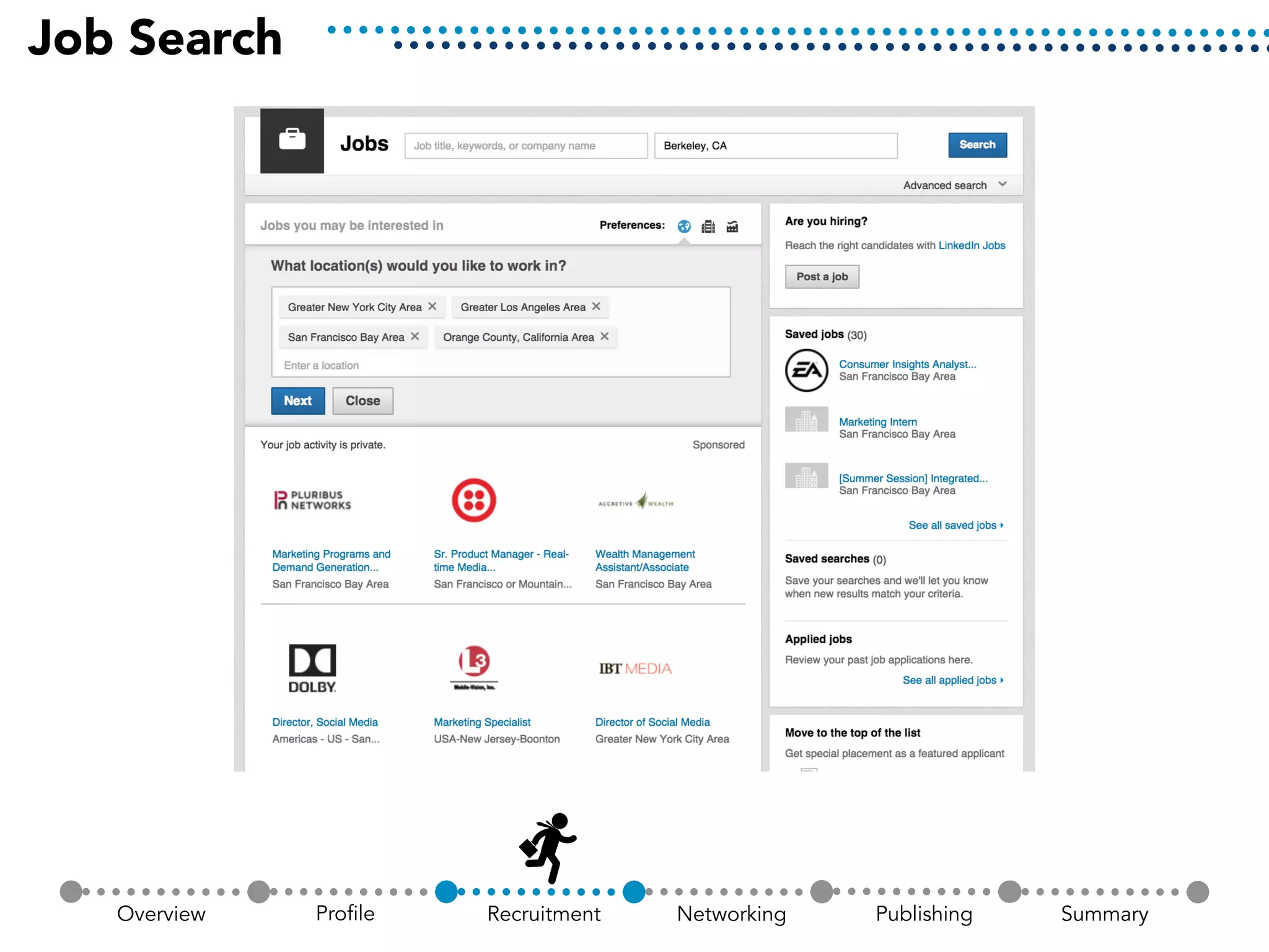Job Search
Overview Profile Recruitment SummaryNetworking Publishing
 