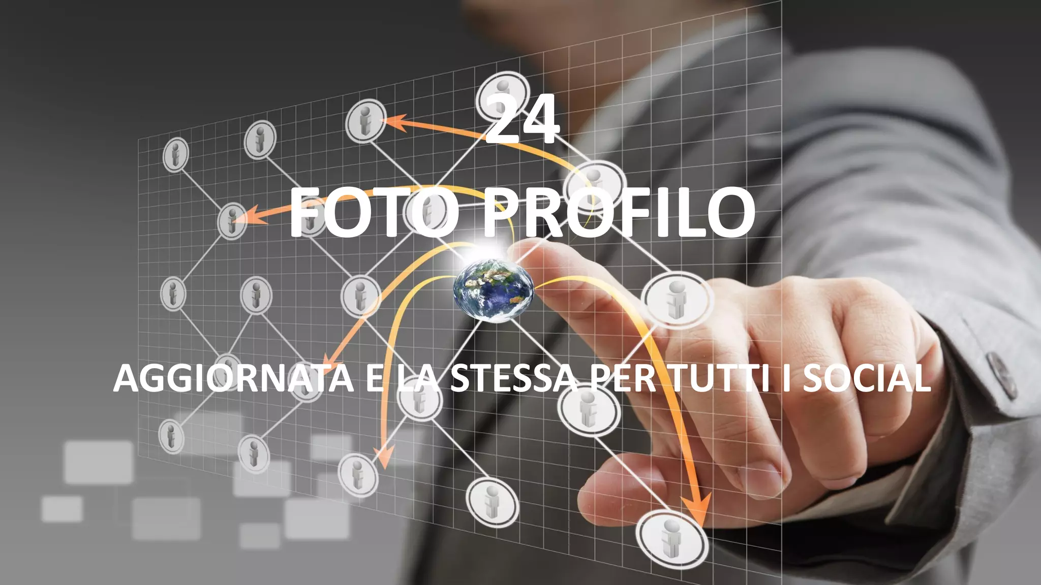 24
FOTO PROFILO
AGGIORNATA E LA STESSA PER TUTTI I SOCIAL
 