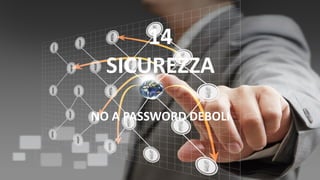 14
SICUREZZA
NO A PASSWORD DEBOLI
 
