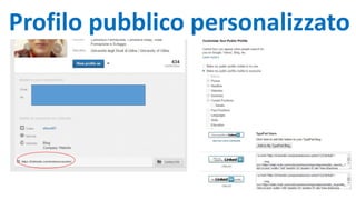 Profilo pubblico personalizzato
 