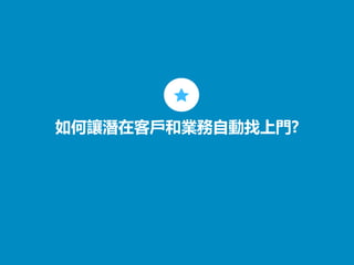 ©2013 LinkedIn Corporation. All Rights Reserved.
如何讓潛在客戶和業務自動找上門?
 