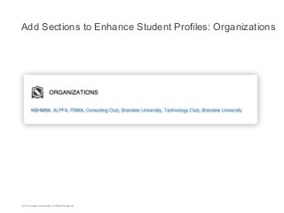 Add Sections to Enhance Student Profiles: Organizations

©2013 LinkedIn Corporation. All Rights Reserved.

 