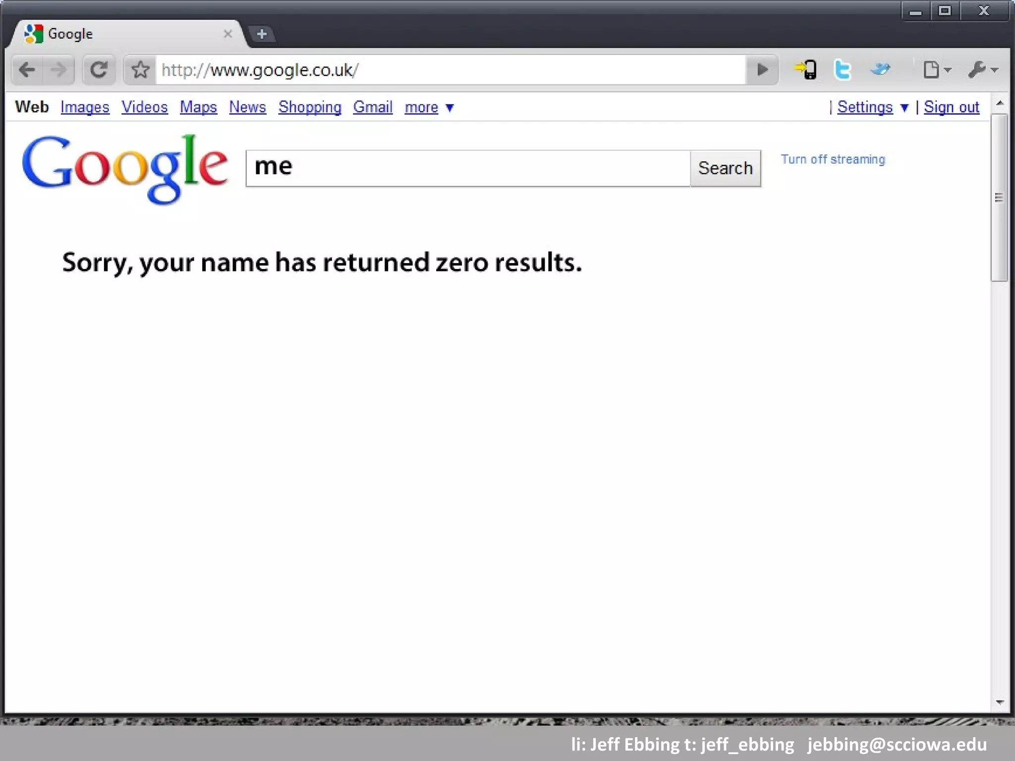 li: Jeff Ebbing t: jeff_ebbing jeffebbing101@gmail.com
Employers are sizing you up
93% check out social profiles
64% fence-sitters will REJECT you
 