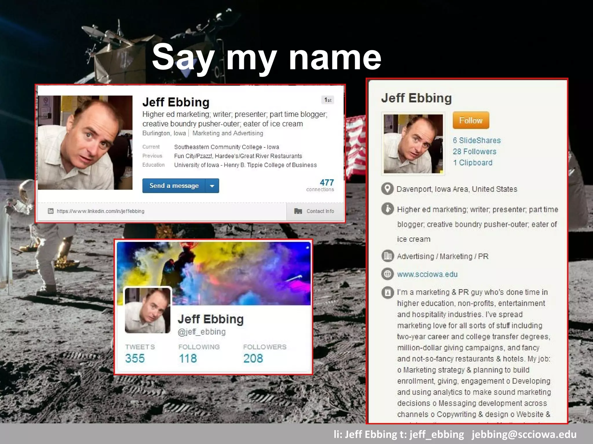 li: Jeff Ebbing t: jeff_ebbing jeffebbing101@gmail.com
 