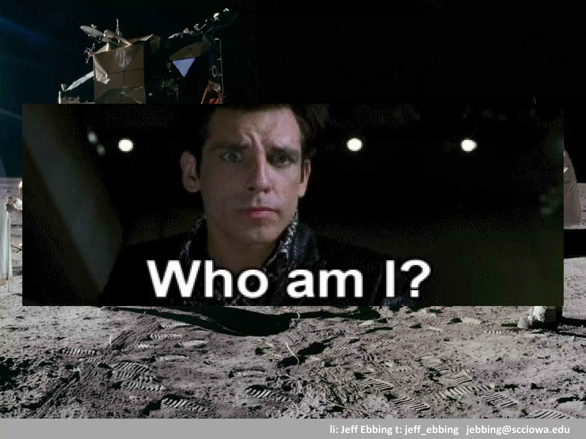 li: Jeff Ebbing t: jeff_ebbing jeffebbing101@gmail.com
It’s not vain.
It’s active career and
reputation management.
 