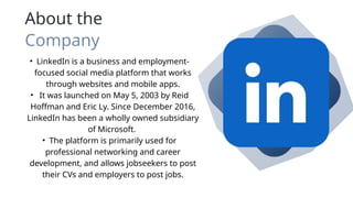 LINKEDIN.pptx introduction, adv and disadv of linkedin | PPTX