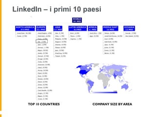 LinkedIn – i primi 10 paesi
 