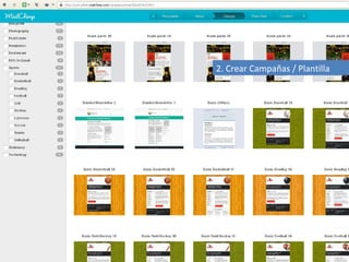 2. Crear Campañas / Plantilla
 