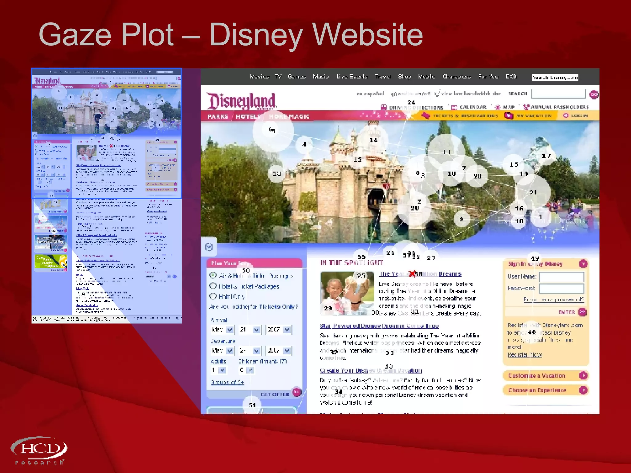 Gaze Plot – Disney Website 