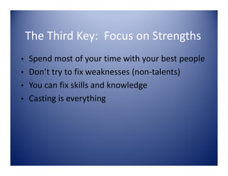 Executive Summary First Break All The Rules