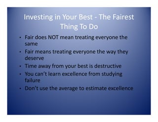 Executive Summary First Break All The Rules