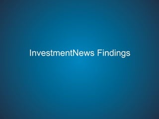 InvestmentNews Findings




Marketing Solutions
 