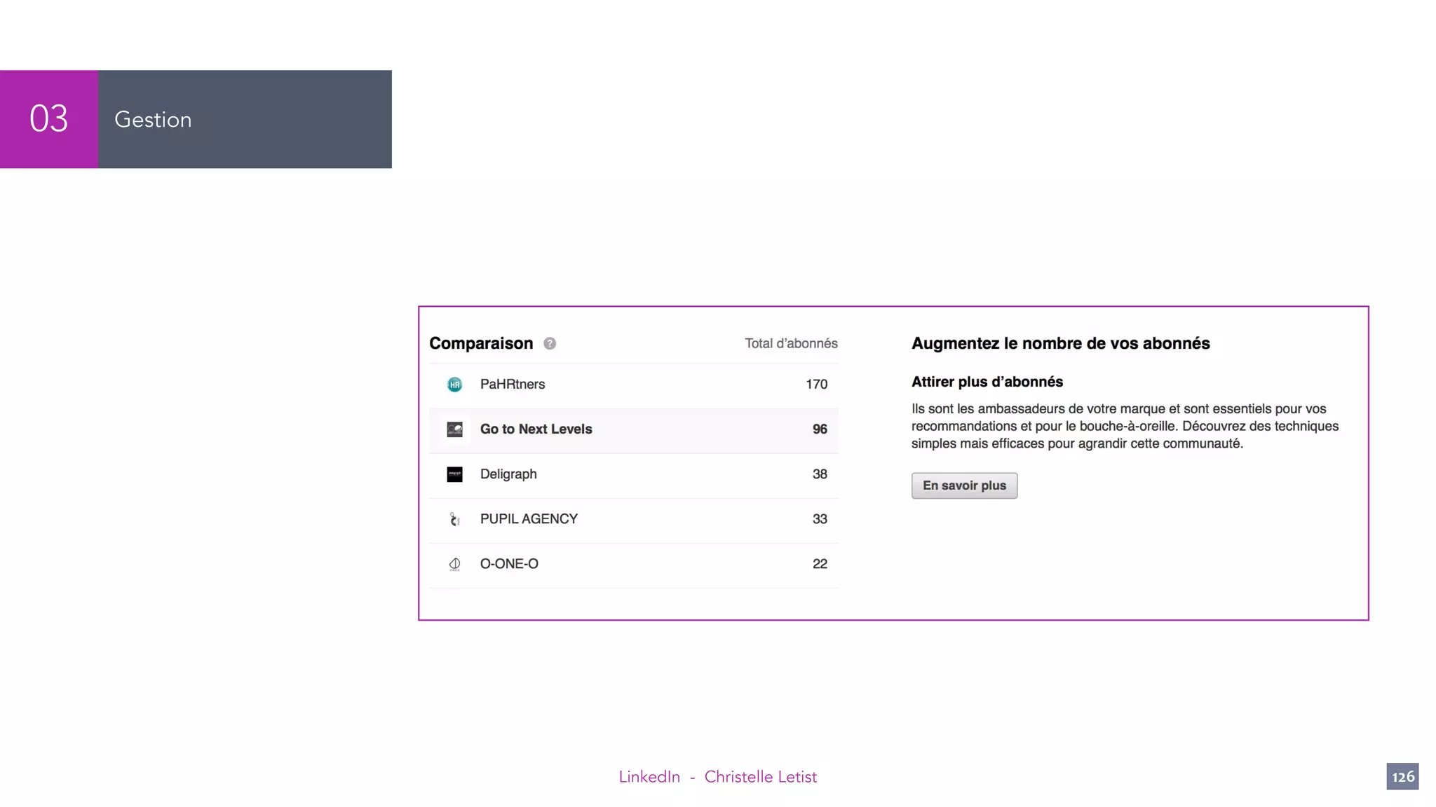 LinkedIn - Christelle Letist 126
Gestion03
 