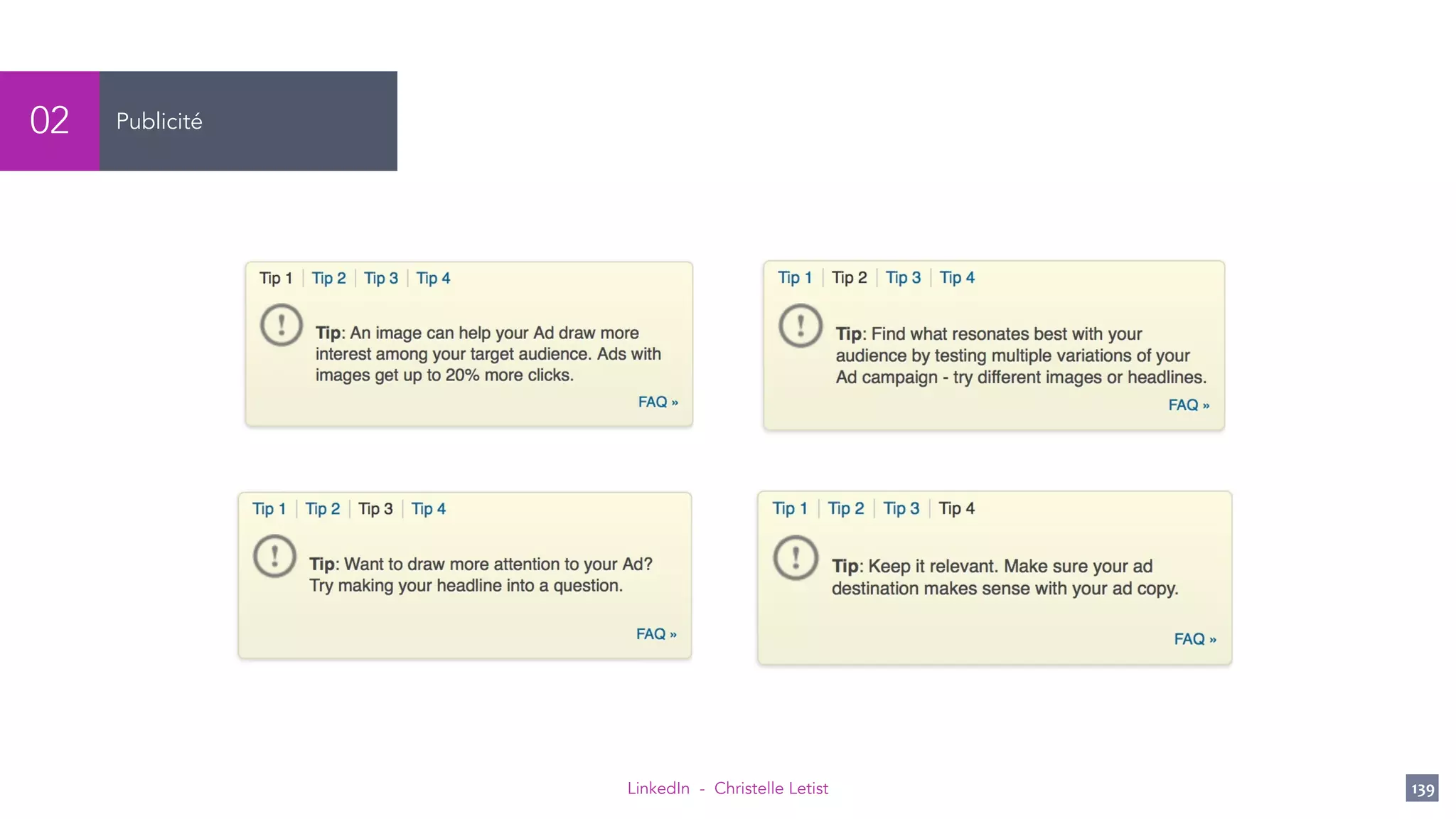 LinkedIn - Christelle Letist 139
Publicité02
 
