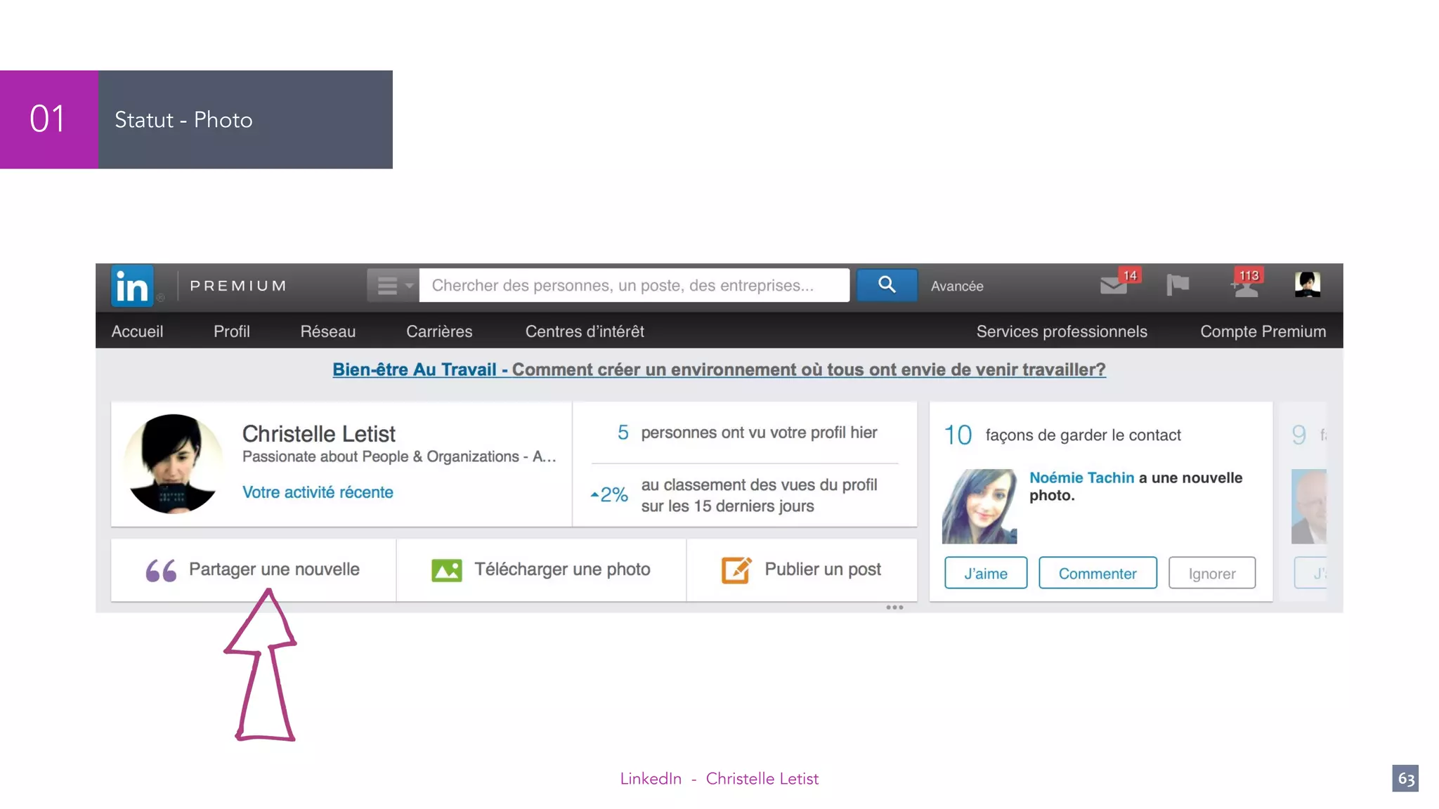 LinkedIn - Christelle Letist 63
Statut - Photo01
 