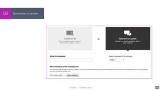 LinkedIn - Christelle Letist 144
Sponsoriser un update03
 