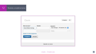LinkedIn - Christelle Letist 32
Modules complémentaires12
 