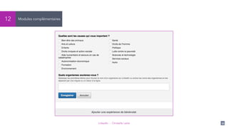 LinkedIn - Christelle Letist 35
Modules complémentaires12
 