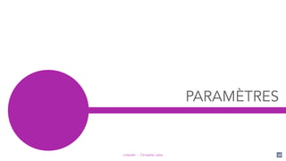 LinkedIn - Christelle Letist
PARAMÈTRES
38
 