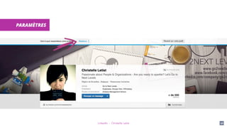 LinkedIn - Christelle Letist 56
PARAMÈTRES
 