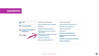 LinkedIn - Christelle Letist 60
PARAMÈTRES
 