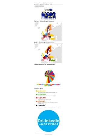 Linkedin in Europe December 2014 infographic