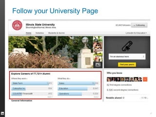 Follow your University Page 
41 
 