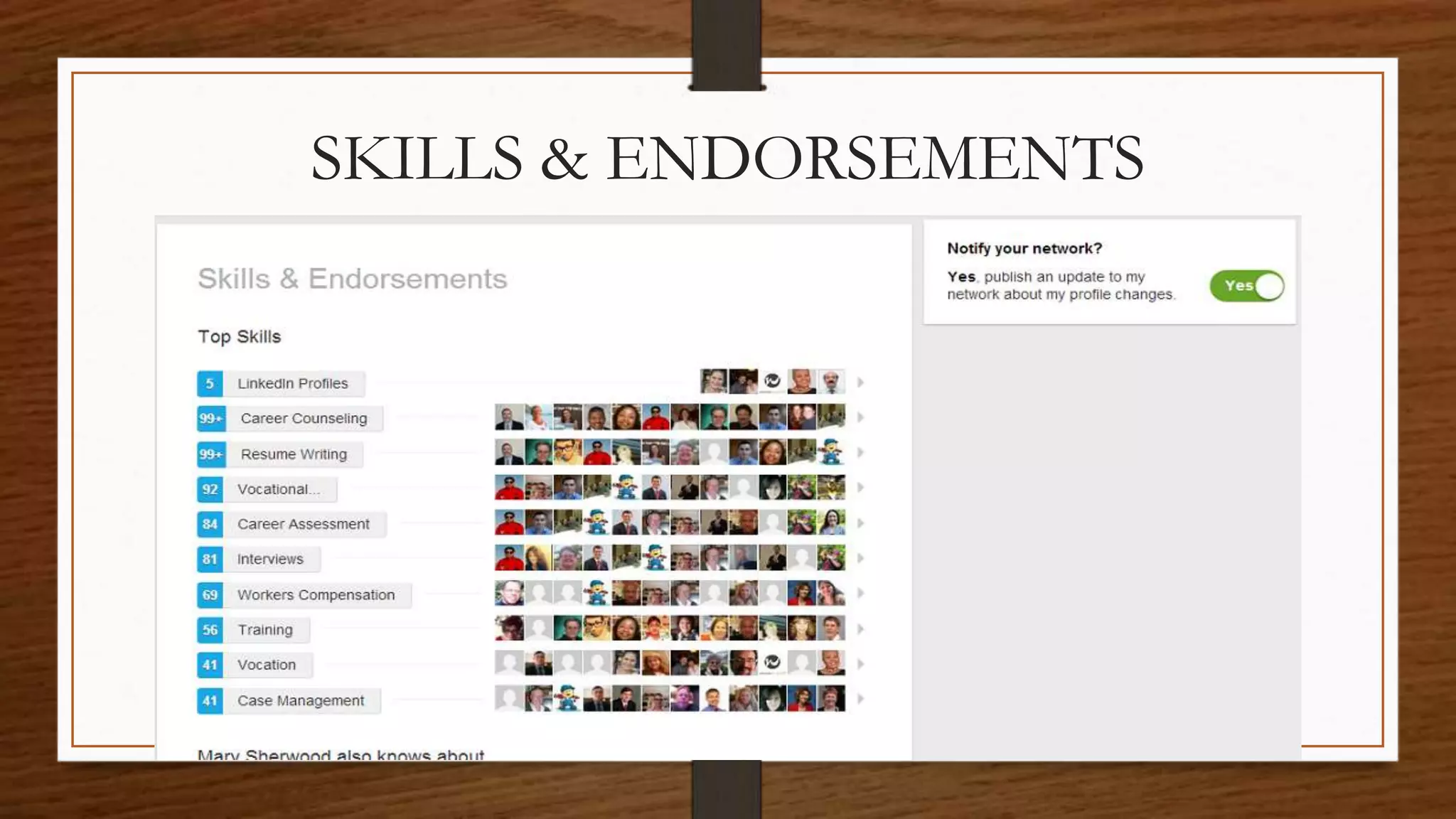 SKILLS & ENDORSEMENTS
 