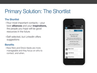 LinkedIn Contact Management Proposal, UXDi | PDF