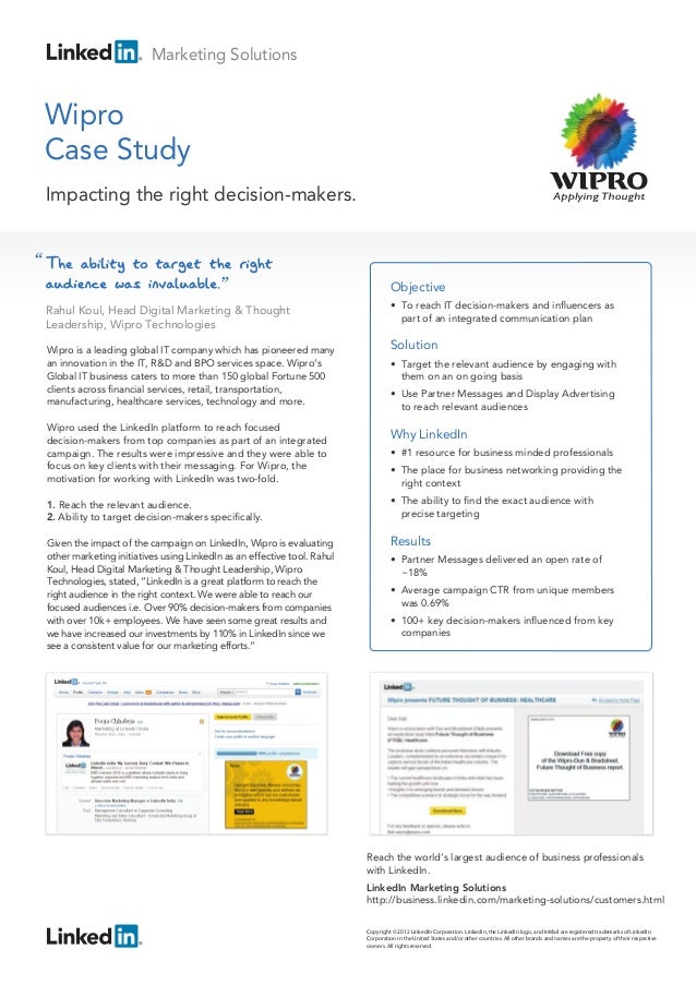 Answer for case study of wipro 08 picture
