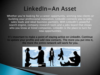 Linkedin Workshop | PPTX