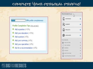 complete Your personal profile!
 