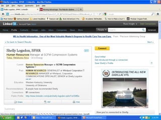Connecting
• Example of connecting, should take
  several screenshots
 