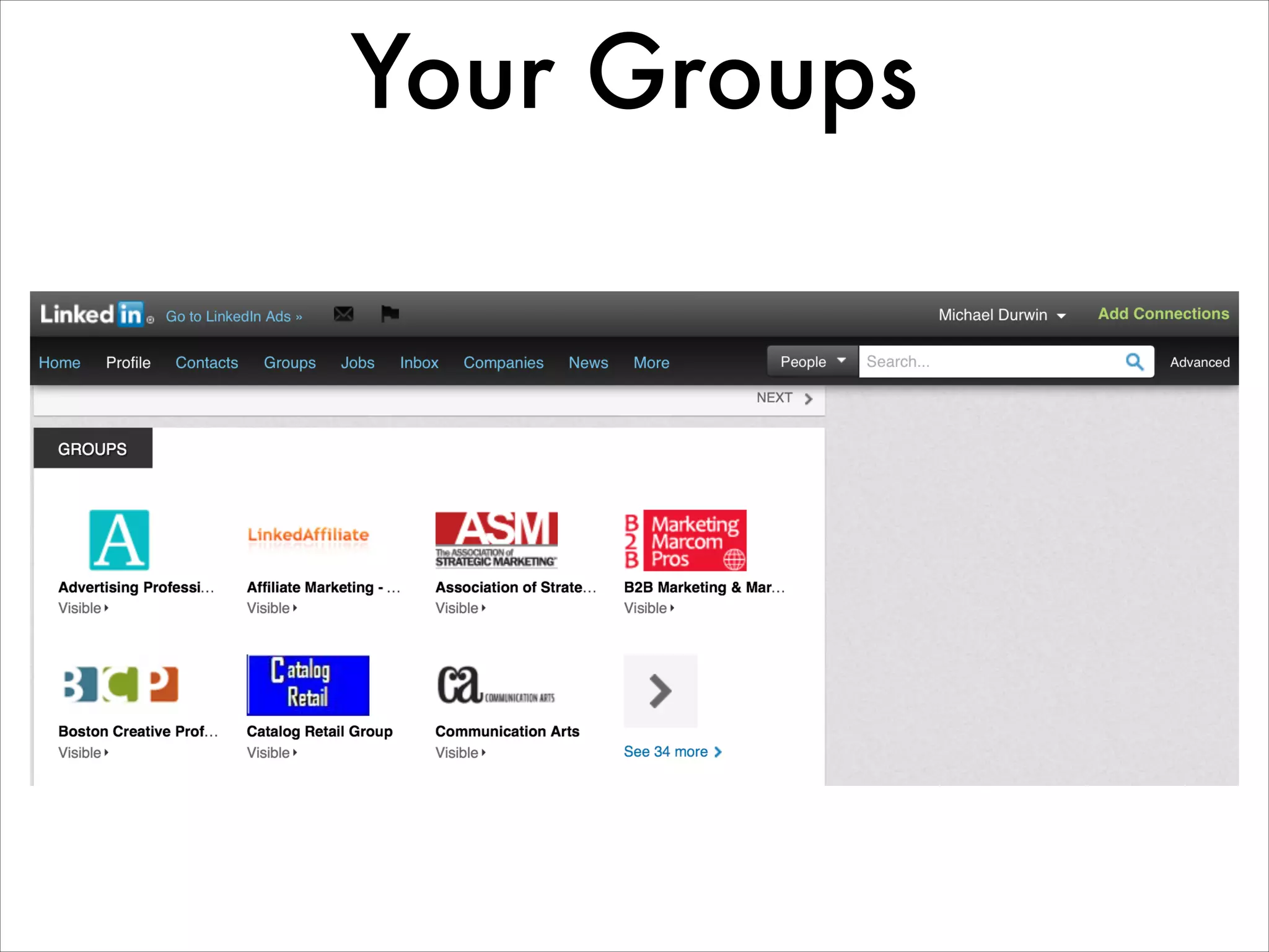 Your Groups
 
