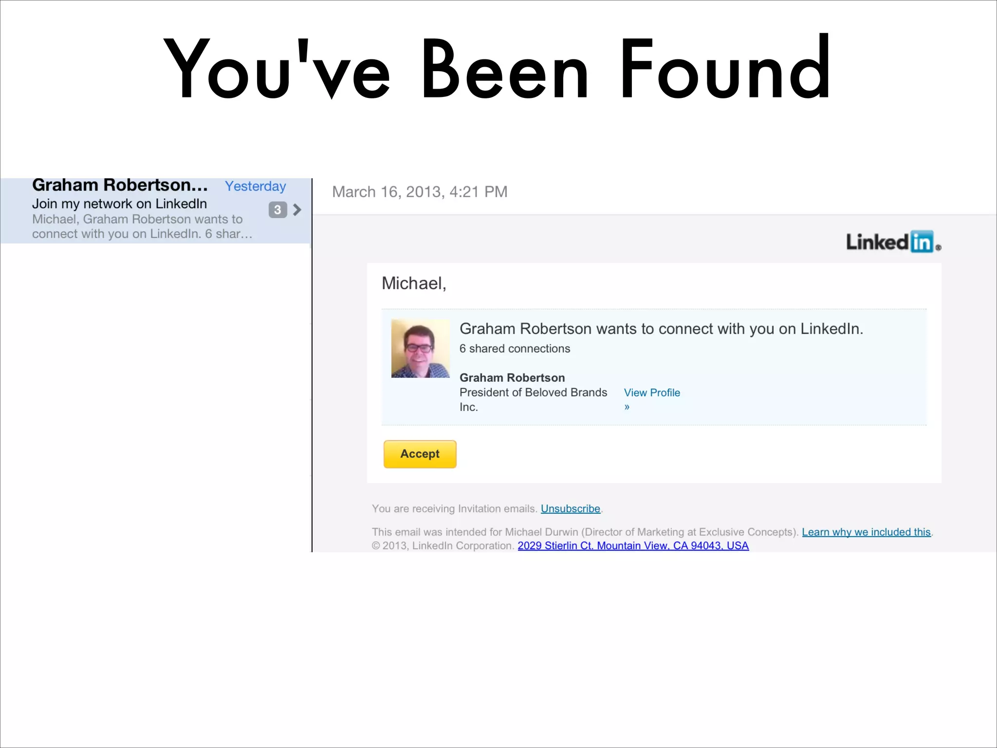 You've Been Found
 