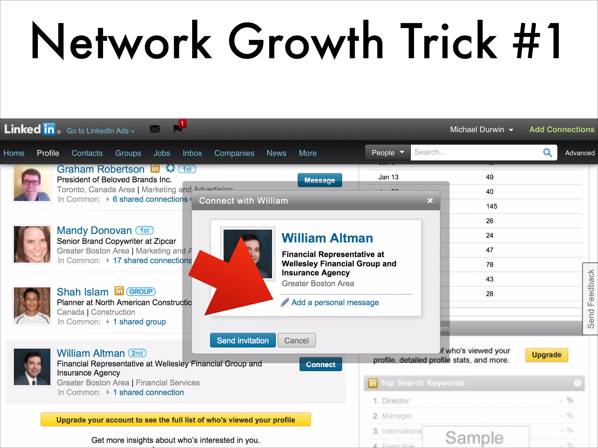 Network Growth Trick #1
 