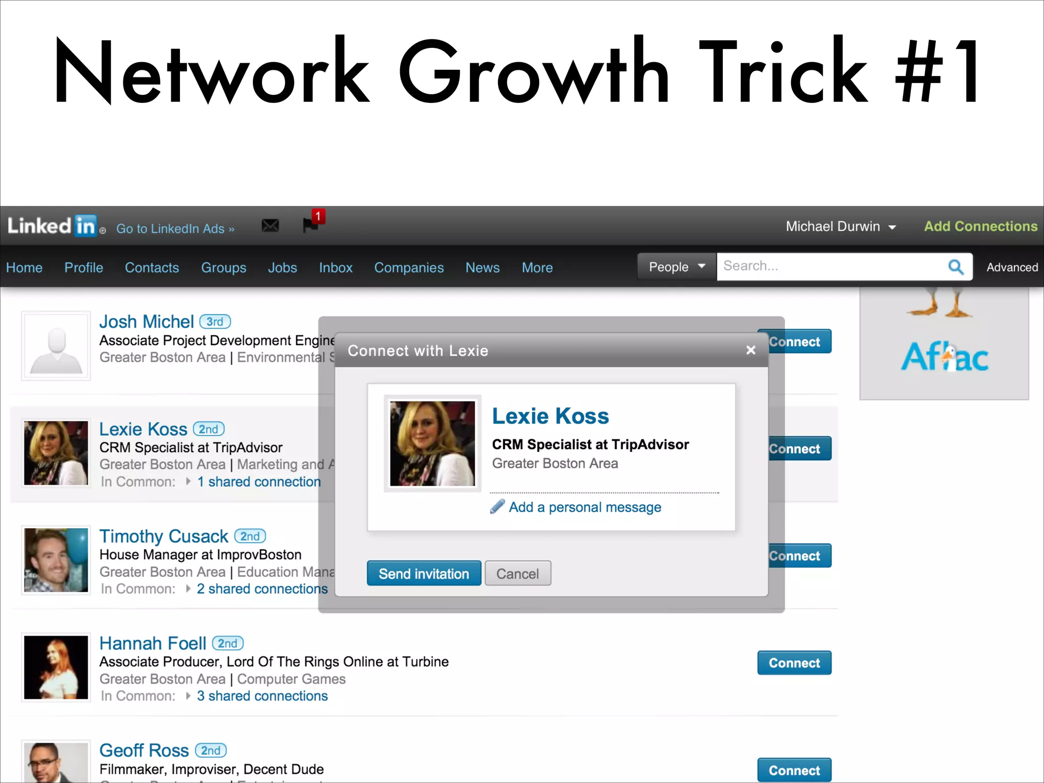 Network Growth Trick #1
 