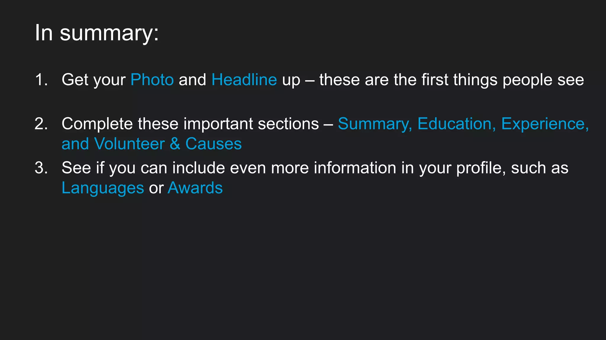 55
LinkedIn All-Star
First stop
 