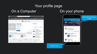 Add a
professional photo
1
More views with a profile
photo than without
14x
Source: https://iwww.corp.linkedin.com/wiki/cf...