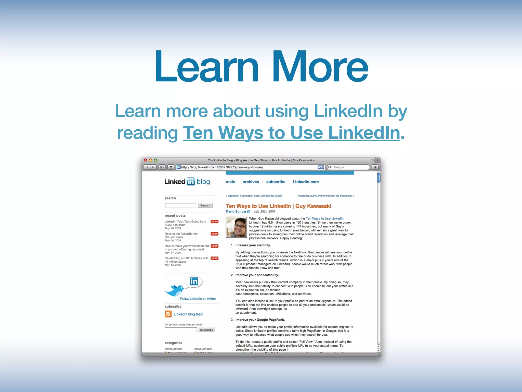 LinkedIn 101 for Business