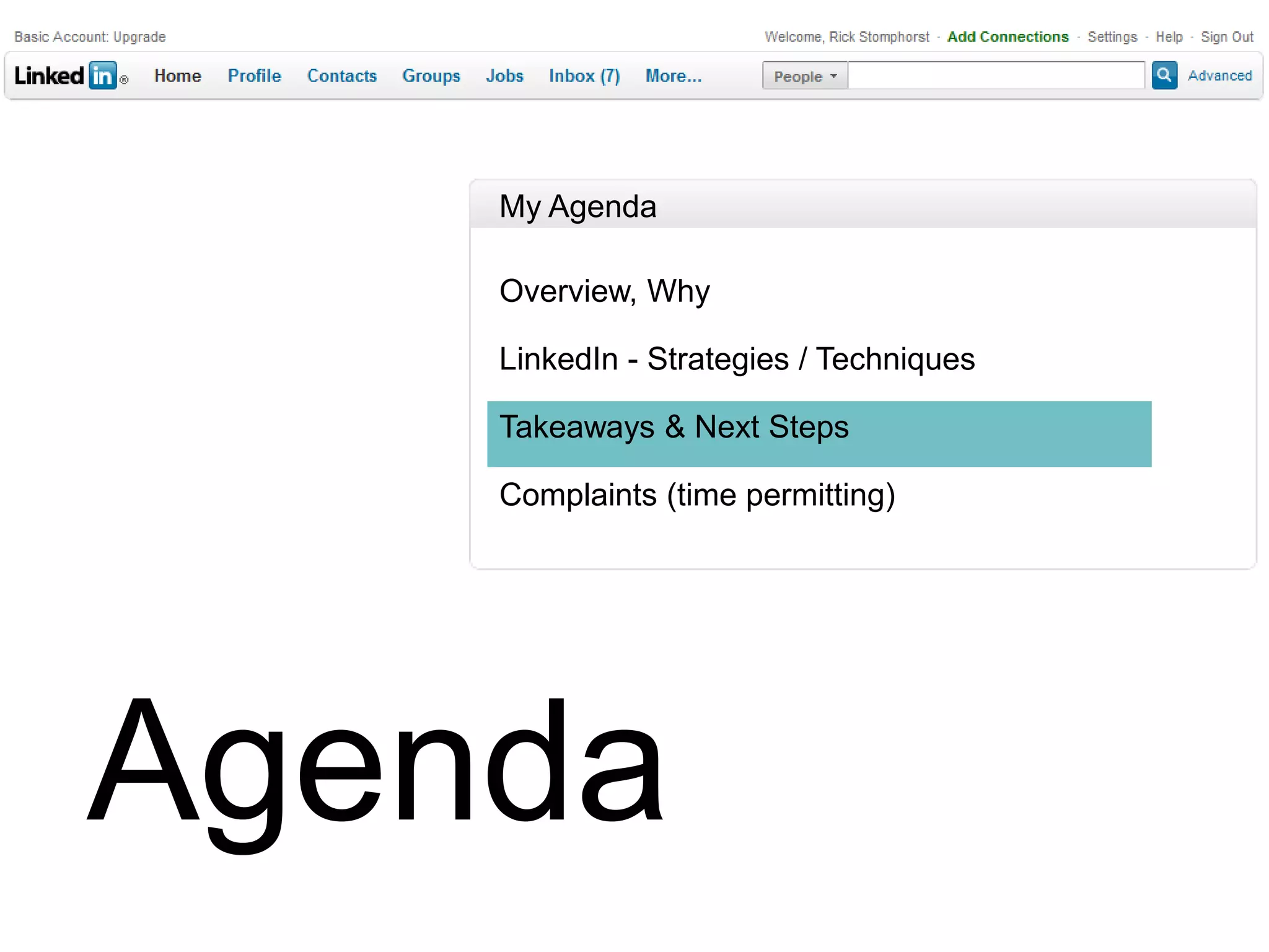 You’re building your social presence
