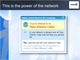 This is the power of the network