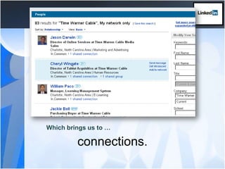 Which brings us to …connections.